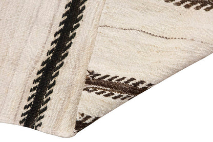 Neutral Kilim 3'4" x 6'1" feet 102 x 185 cm