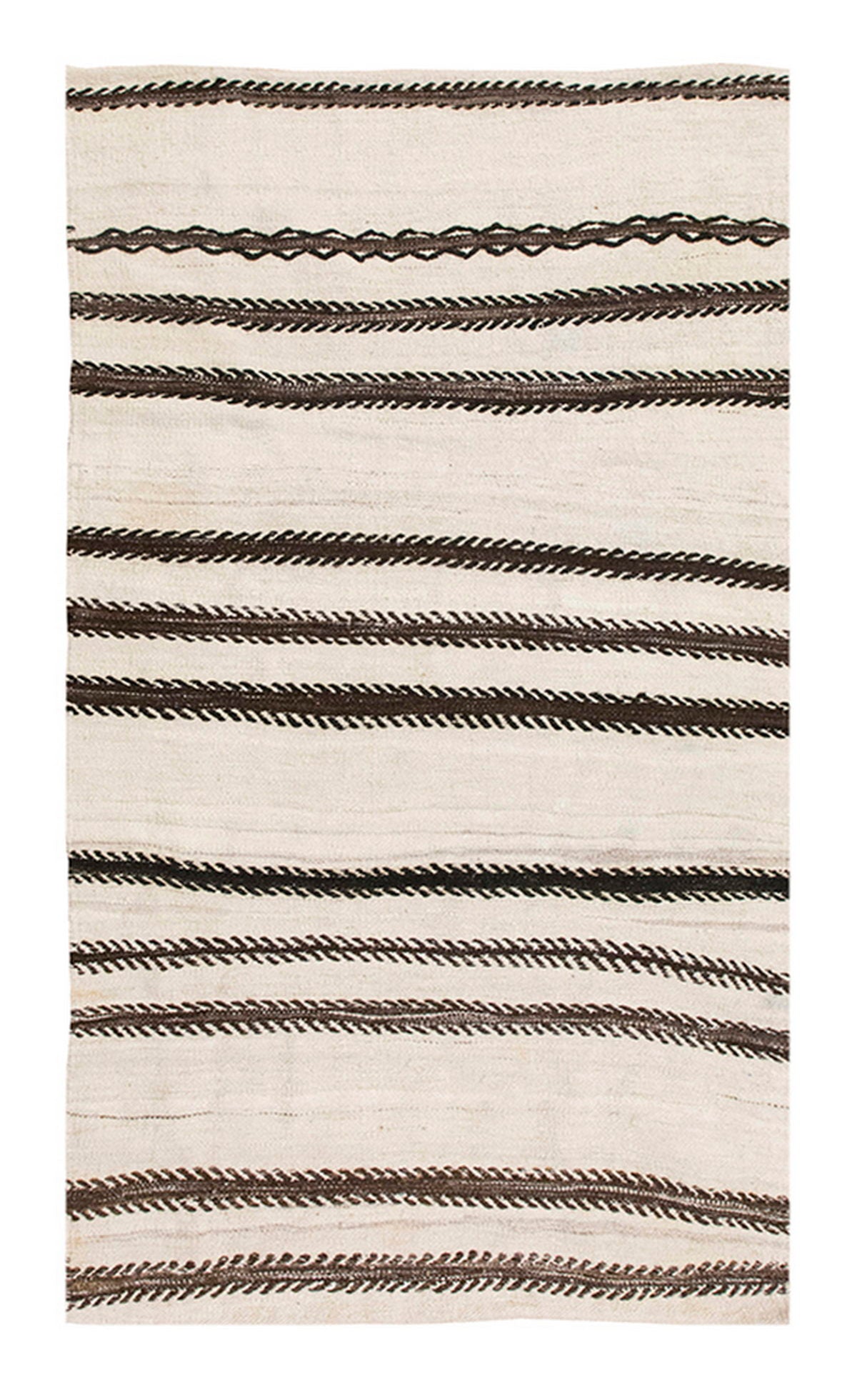 Neutral Kilim 3'4" x 6'1" feet 102 x 185 cm
