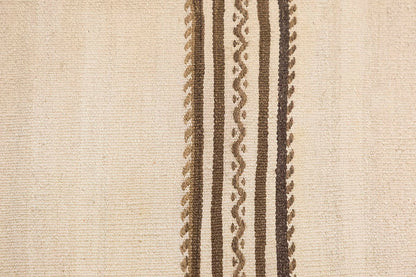 Neutral Kilim 3'9" x 6'4" feet 114 x 192 cm