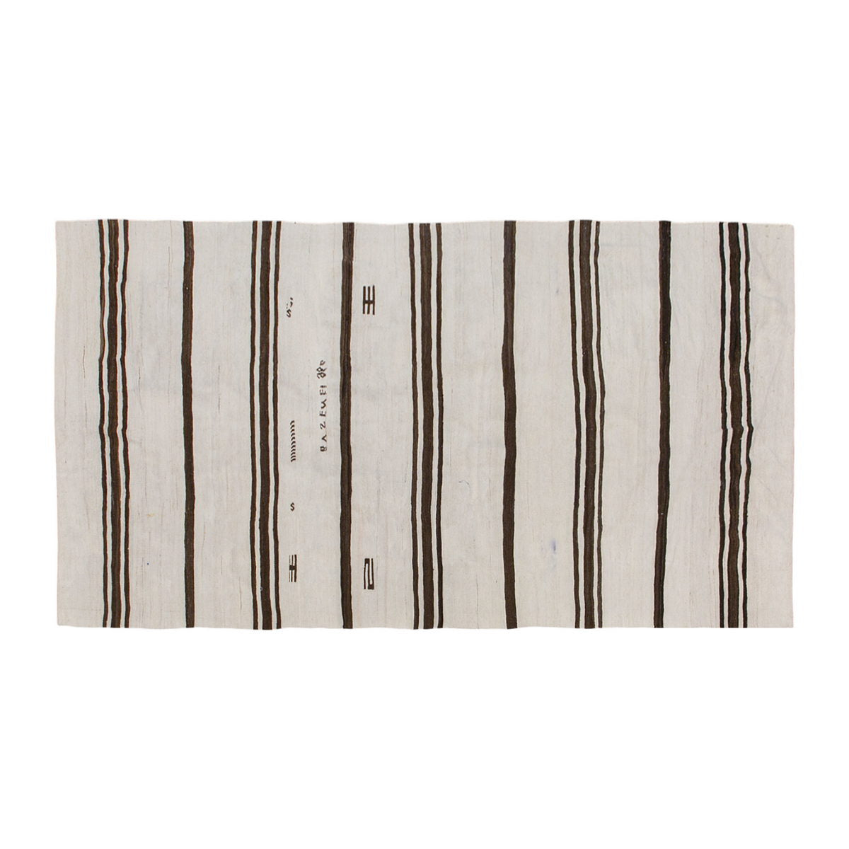 Neutral Kilim 4'10" x 9'2" – Handwoven Turkish Flatweave in Soft Natural Tones | 147 x 280 cm