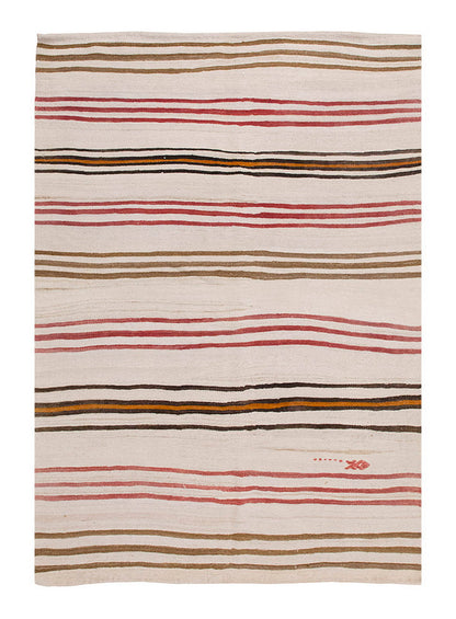 Neutral Kilim 4'11" x 6'6" feet 150 x 198 cm