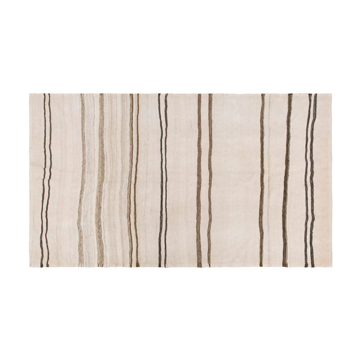 Neutral Kilim 4'3" x 7'5" feet 130 x 226 cm