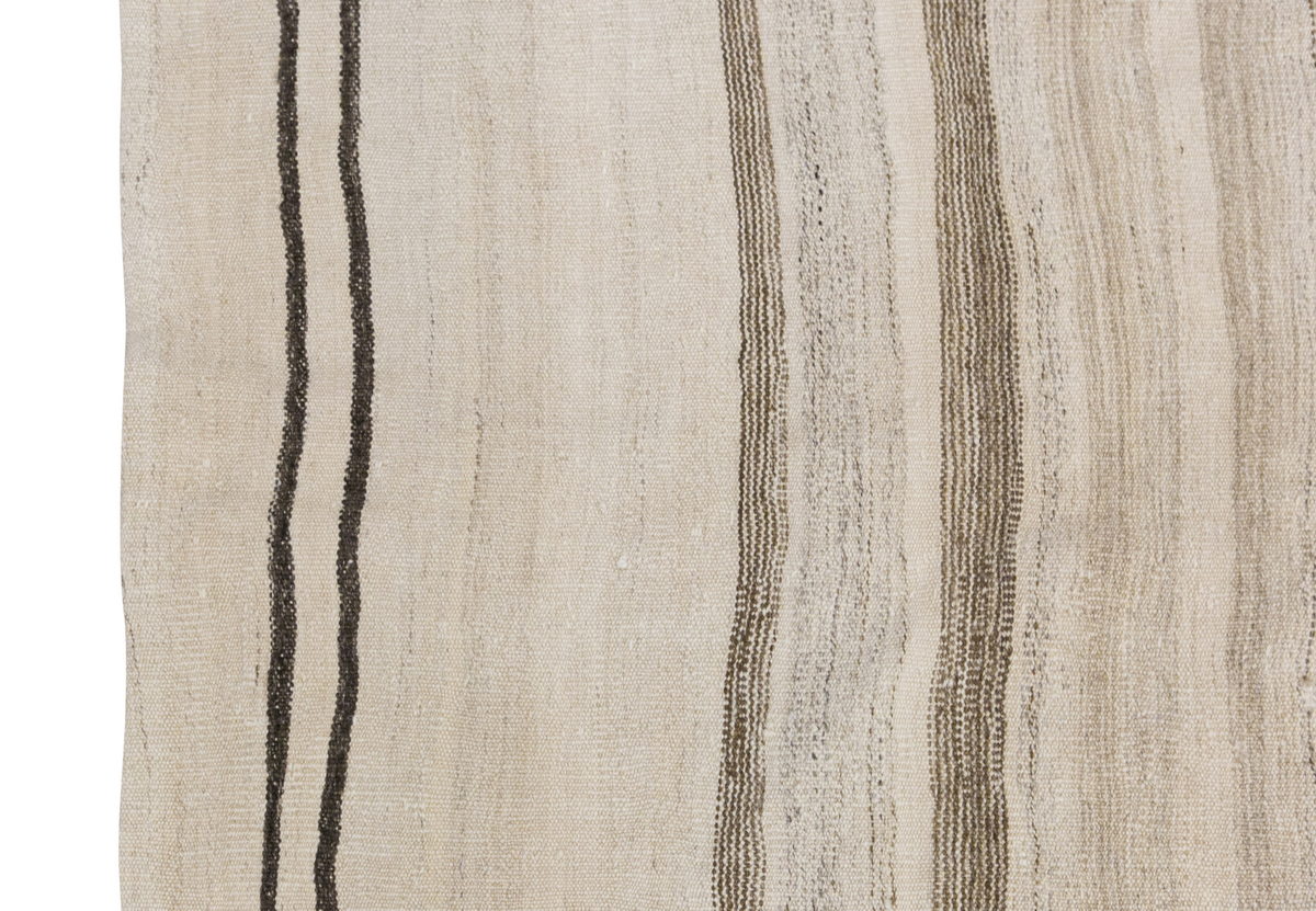 Neutral Kilim 4'3" x 7'5" feet 130 x 226 cm