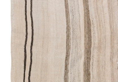 Neutral Kilim 4'3" x 7'5" feet 130 x 226 cm