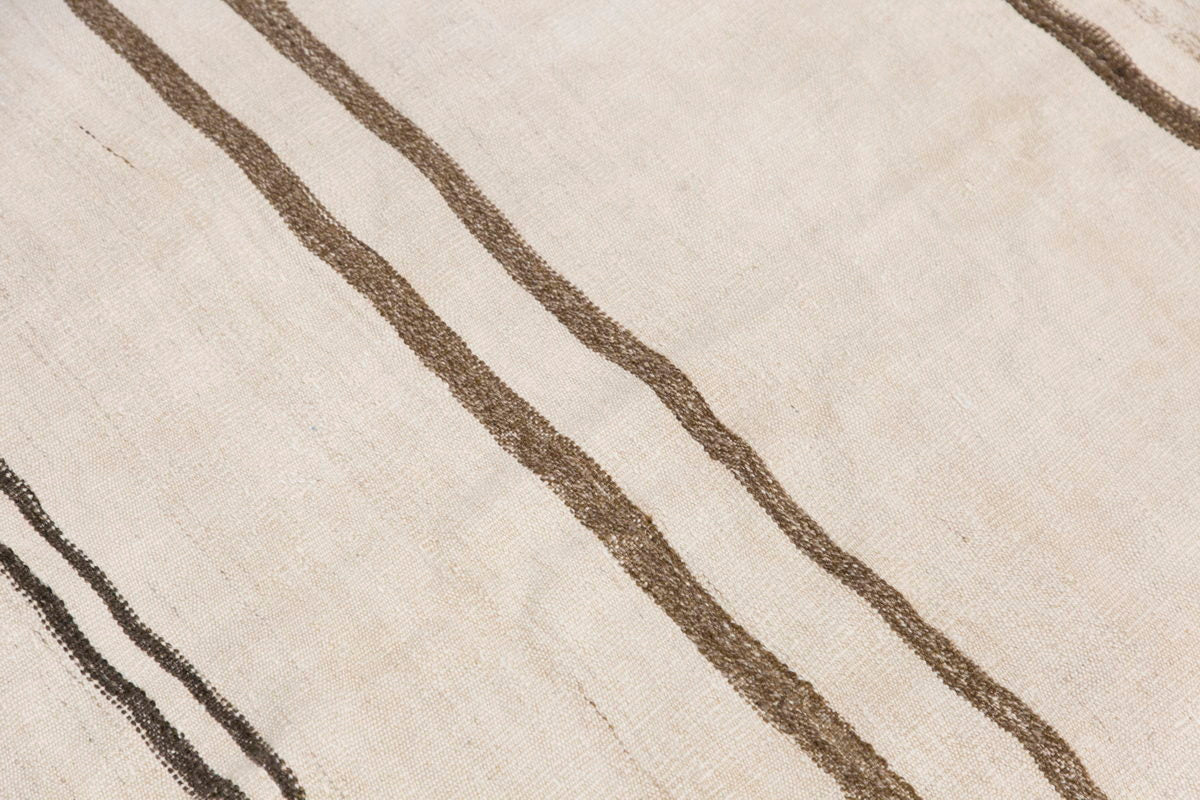 Neutral Kilim 4'3" x 7'5" feet 130 x 226 cm