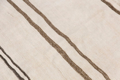Neutral Kilim 4'3" x 7'5" feet 130 x 226 cm