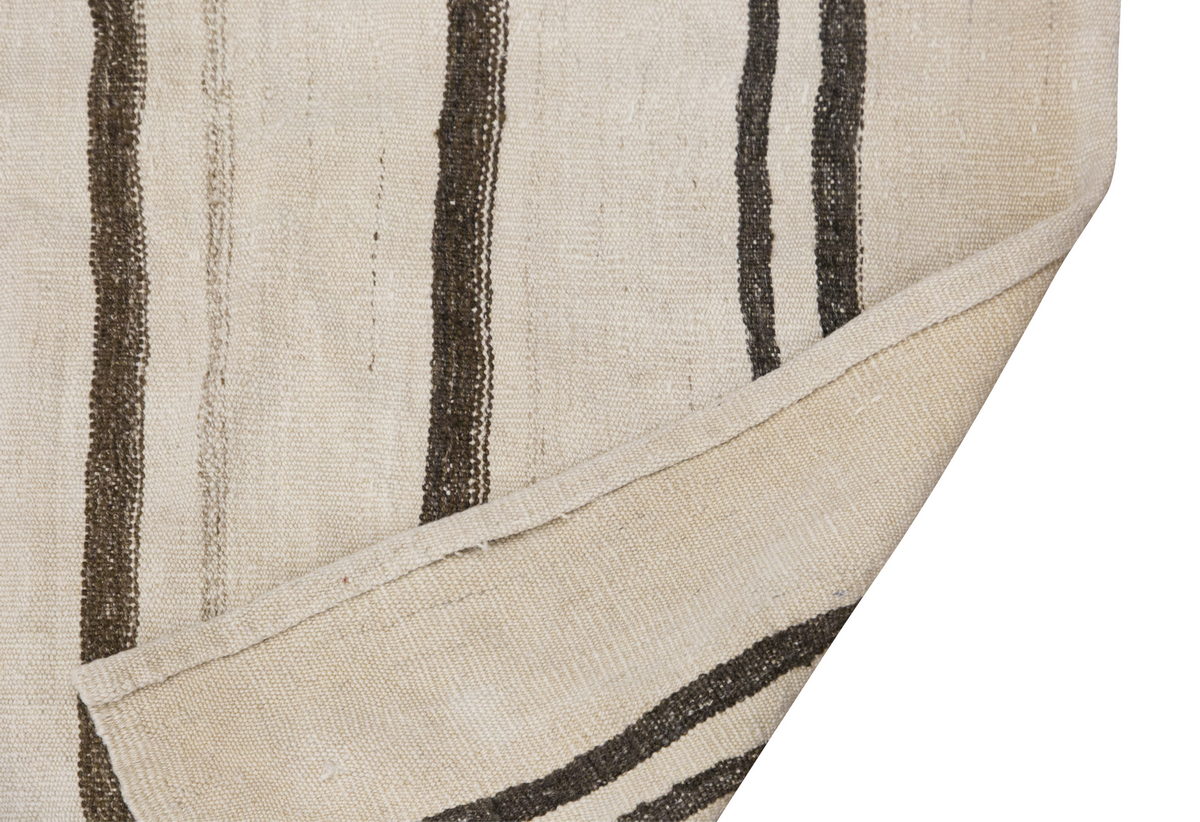Neutral Kilim 4'3" x 7'5" feet 130 x 226 cm