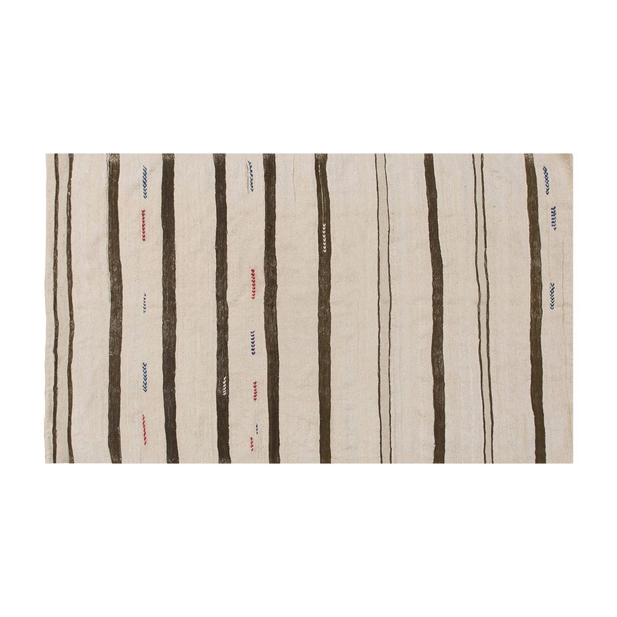 Neutral Kilim 4'5" x 7'1" feet 134 x 215 cm