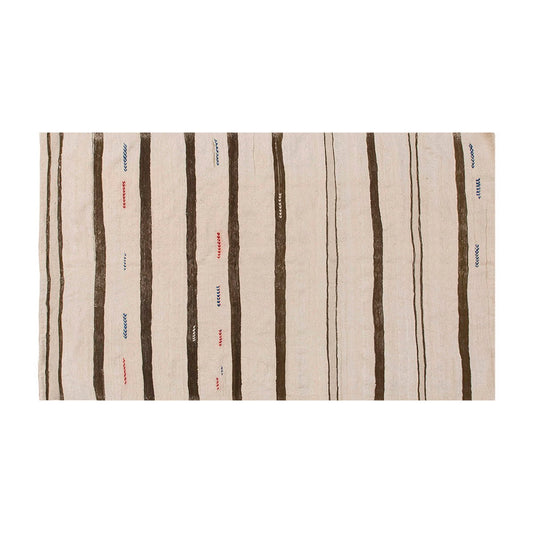 Neutral Kilim 4'5" x 7'1" feet 134 x 215 cm