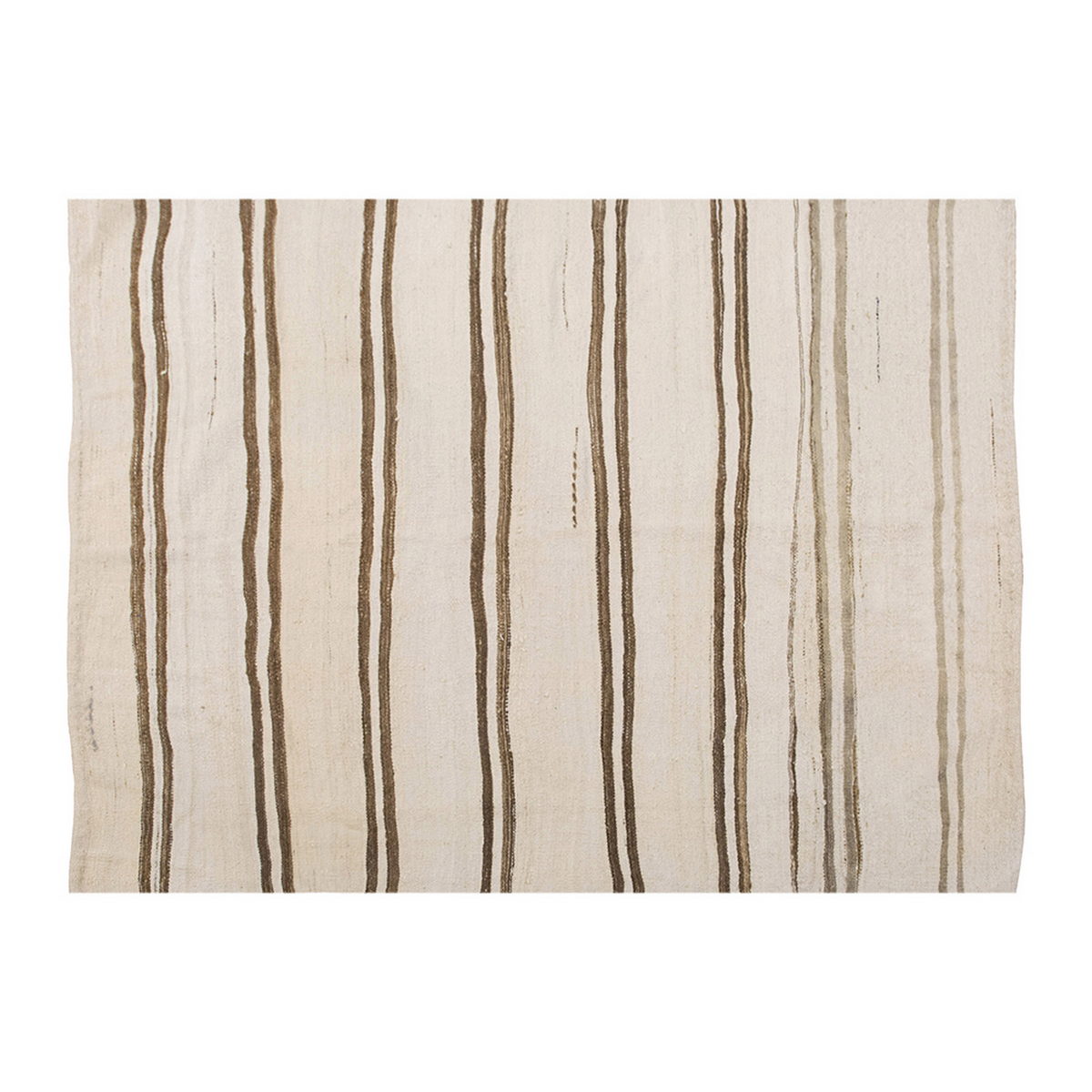 Neutral Kilim 4'8" x 5'7" feet 142 x 170 cm