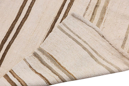 Neutral Kilim 4'8" x 5'7" feet 142 x 170 cm