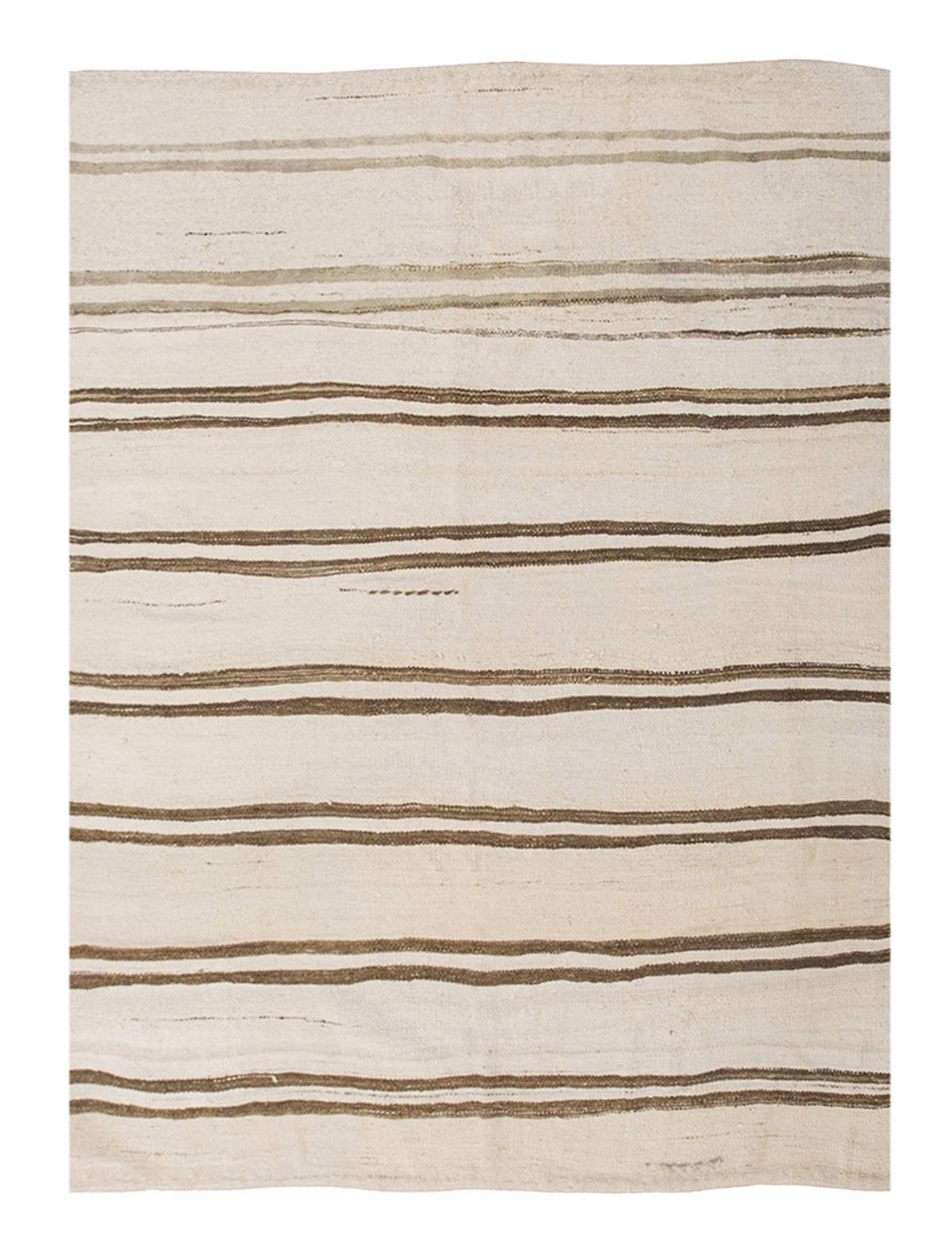 Neutral Kilim 4'8" x 5'7" feet 142 x 170 cm