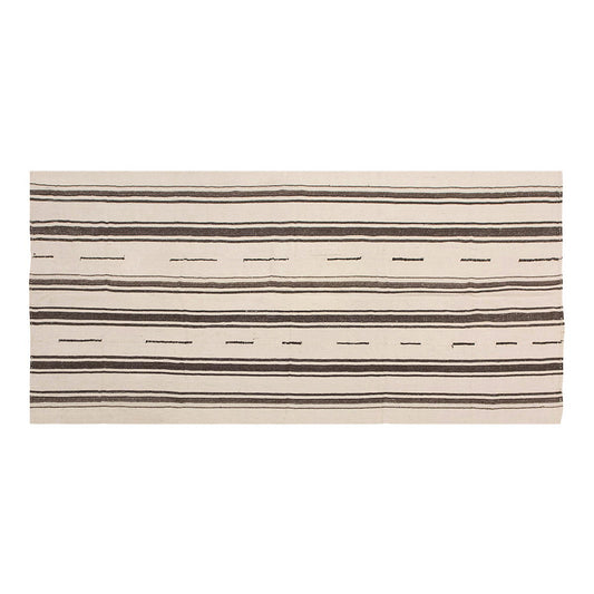 Neutral Kilim 5'2" x 11'3" feet 158 x 342 cm