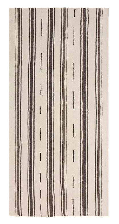 Neutral Kilim 5'2" x 11'3" feet 158 x 342 cm