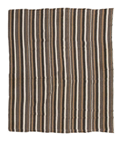 Neutral Kilim 5'2" x 6'7" feet 158 x 200 cm
