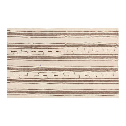 Neutral Kilim 5'2" x 8'6" feet 158 x 260 cm