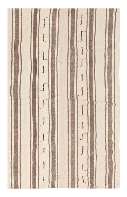 Neutral Kilim 5'2" x 8'6" feet 158 x 260 cm