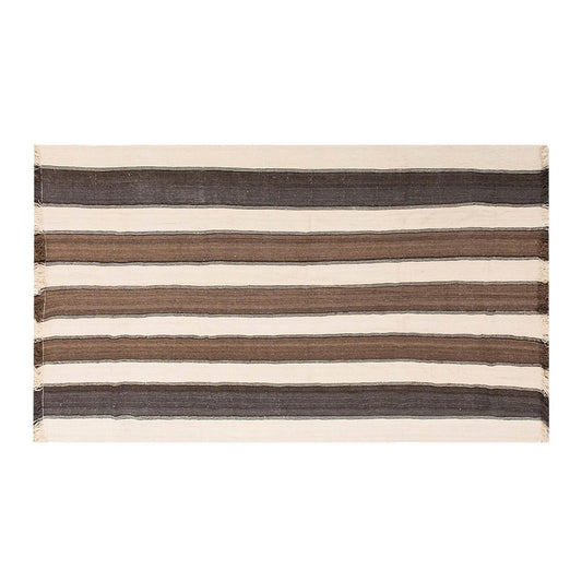 Neutral Kilim 5'5" x 10'6" feet 166 x 320 cm