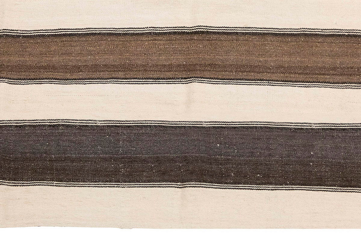 Neutral Kilim 5'5" x 10'6" feet 166 x 320 cm
