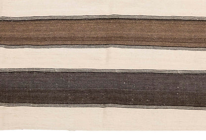 Neutral Kilim 5'5" x 10'6" feet 166 x 320 cm