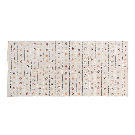 Neutral Kilim 5'6" x 12'2" feet 168 x 370 cm