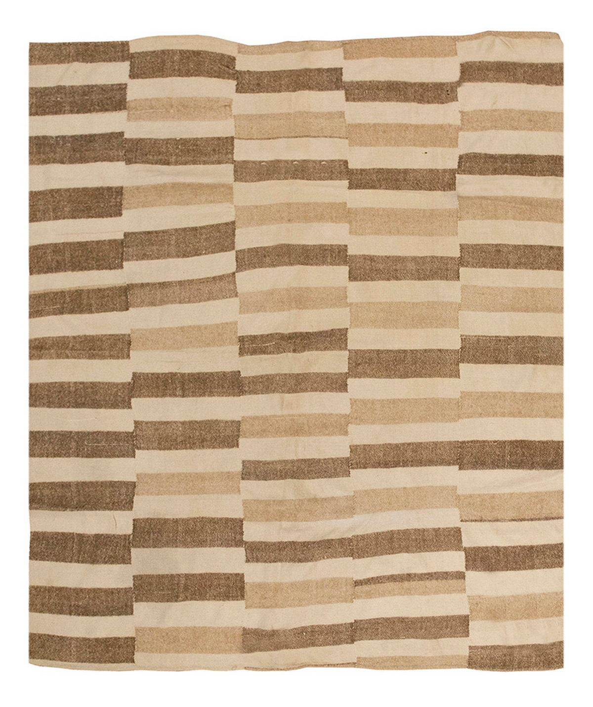 Neutral Kilim 6'2" x 7'1" feet 189 x 215 cm