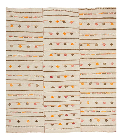 Neutral Kilim 9'1" x 10 feet 276 x 304 cm