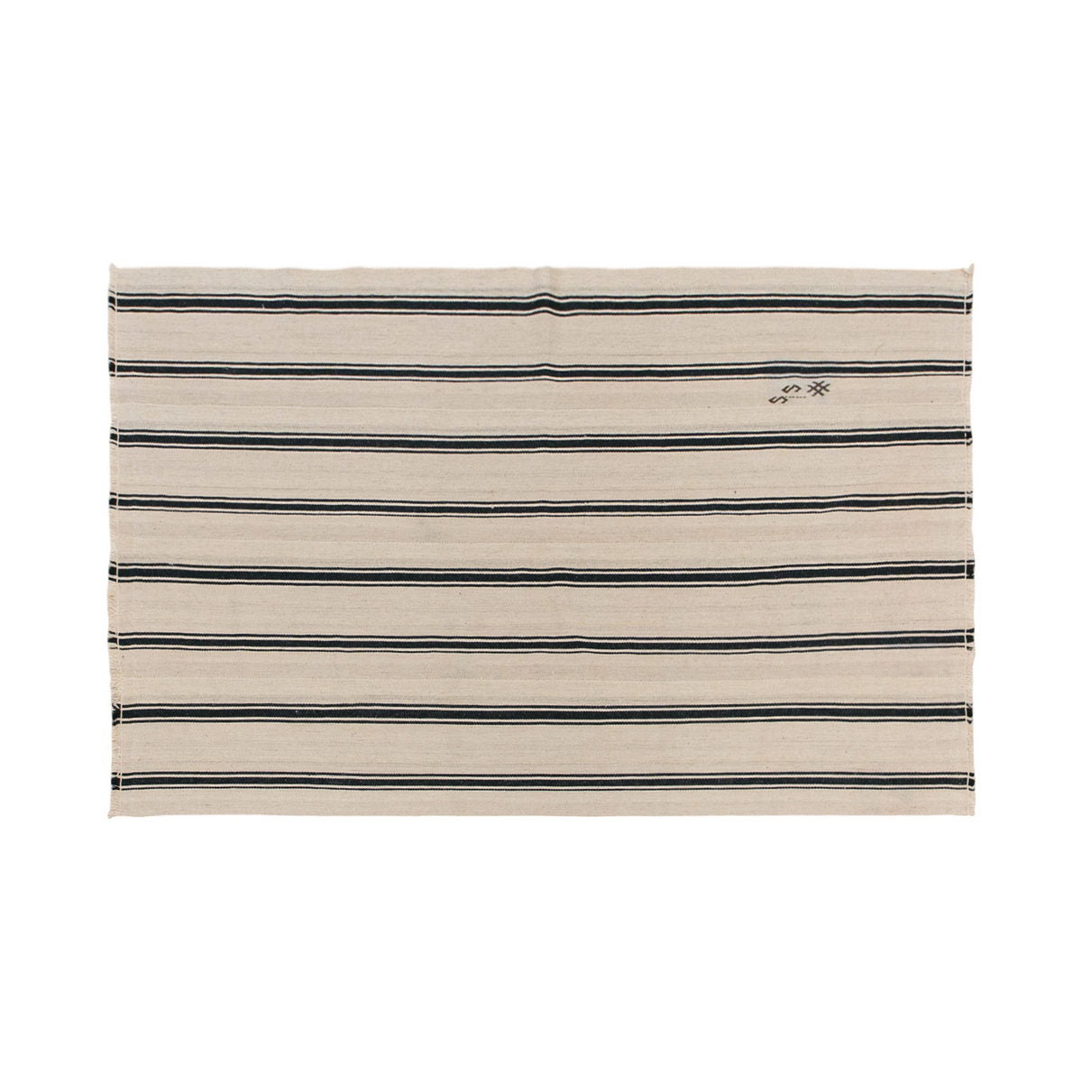 Neutral Turkish Kilim Rug – 4'11" x 7'9" (150 x 236 cm)