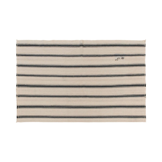 Neutral Turkish Kilim Rug – 4'11" x 7'9" (150 x 236 cm)