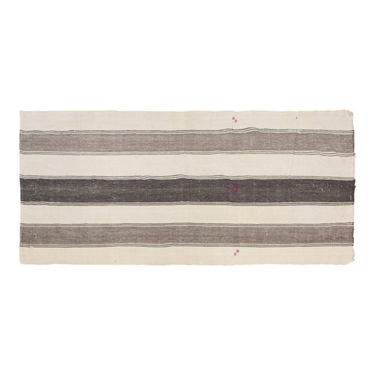 Neutral Turkish Kilim Rug – 4'9" x 11'4" (146 x 345 cm)