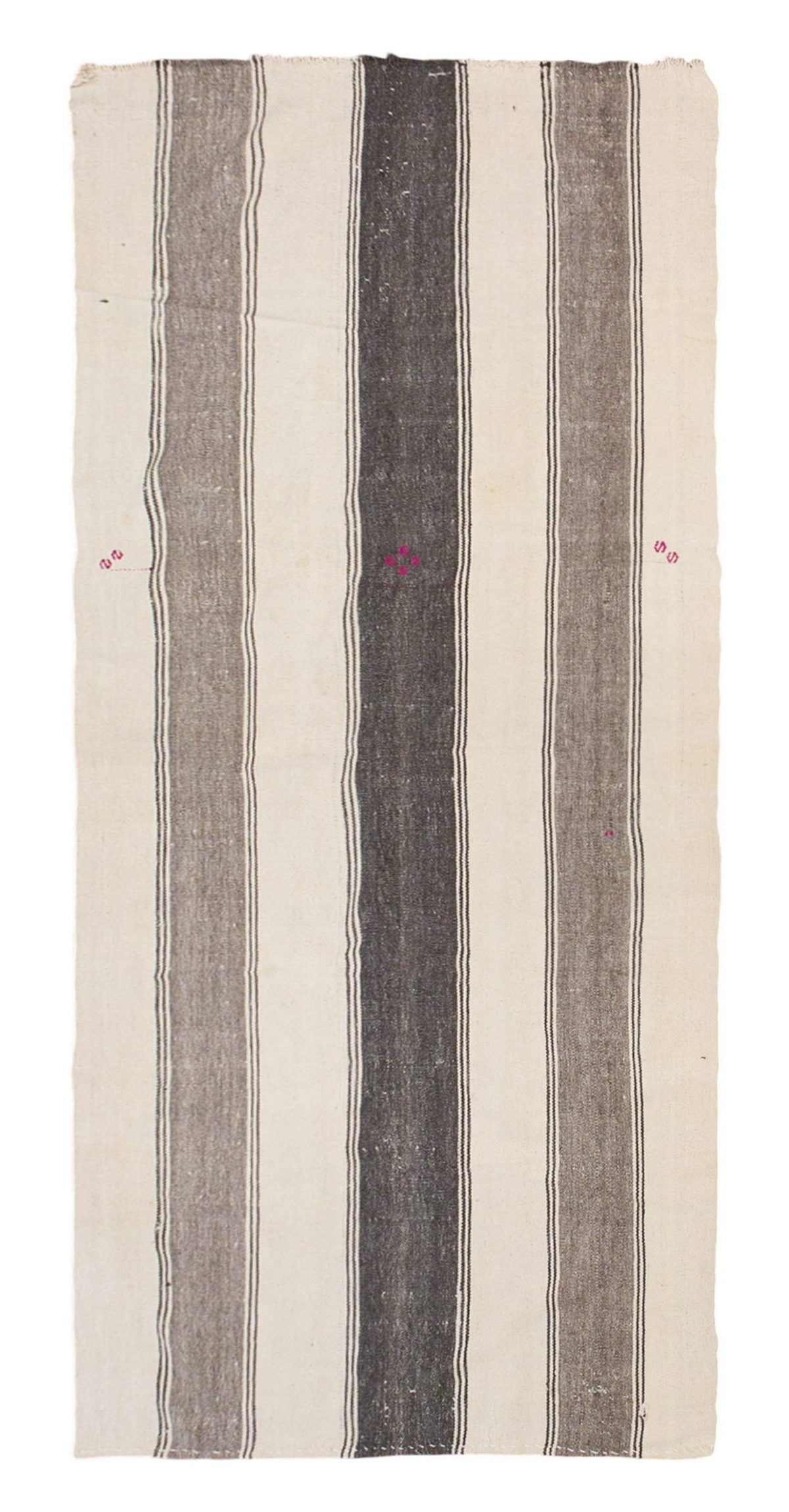 Neutral Turkish Kilim Rug – 4'9" x 11'4" (146 x 345 cm)