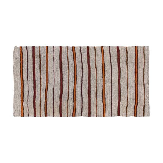 Neutral Turkish Kilim Rug – 4'9" x 8'6" (145 x 260 cm)