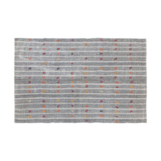 Neutral Turkish Kilim Rug – 5'10" x 9'8" (178 x 295 cm)