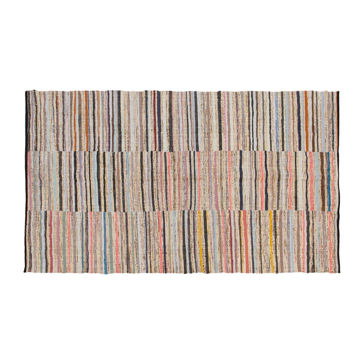 Neutral Turkish Kilim Rug – 6'3" x 10'5" (190 x 317 cm)