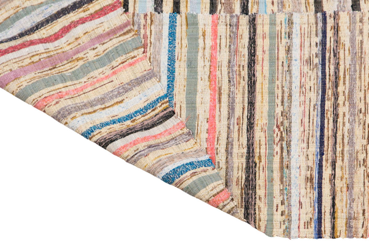 Neutral Turkish Kilim Rug – 6'3" x 10'5" (190 x 317 cm)