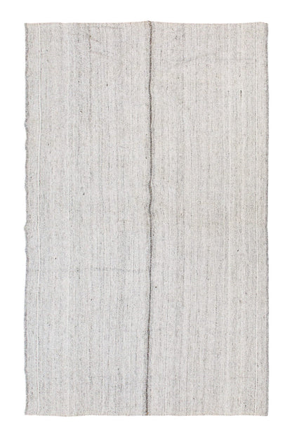 Neutral Turkish Kilim Rug – 7'1" x 8'10" (215 x 270 cm)