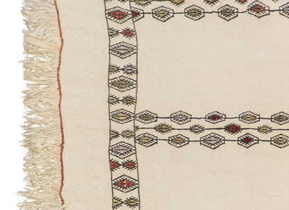Neutral Turkish Kilim Runner – 4'0" x 12'6" (122 x 380 cm)