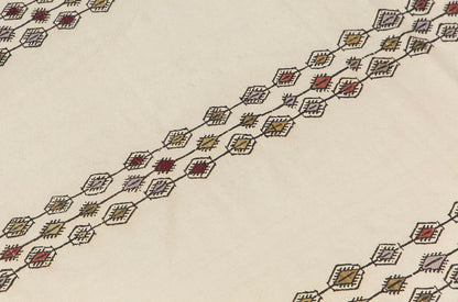 Neutral Turkish Kilim Runner – 4'0" x 12'6" (122 x 380 cm)