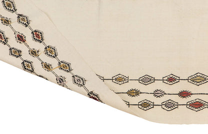 Neutral Turkish Kilim Runner – 4'0" x 12'6" (122 x 380 cm)