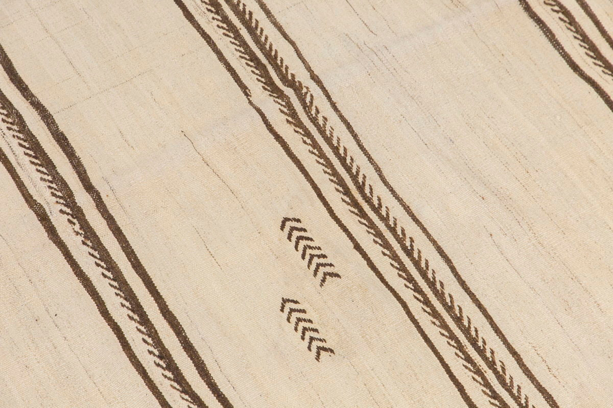 Neutral Turkish Kilim Runner – 4'11" x 12'9" (150 x 390 cm)