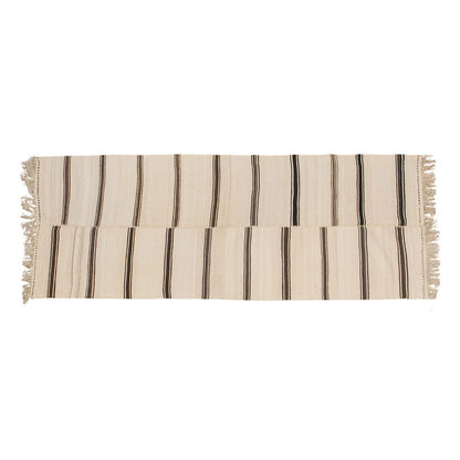 Neutral Turkish Kilim Runner – 4'2" x 13'5" (126 x 410 cm)