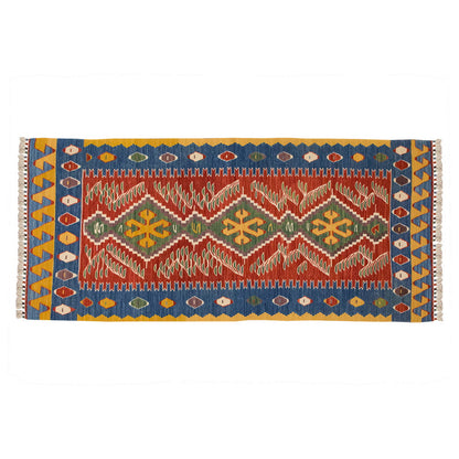 New Handmade Kilim 2'7 x 5'9 feet 80 x 176 cm