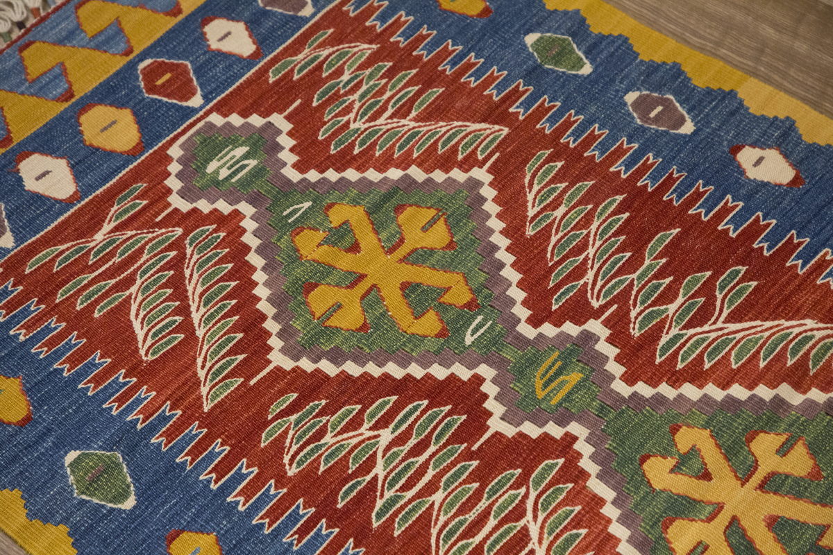 New Handmade Kilim 2'7 x 5'9 feet 80 x 176 cm
