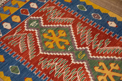 New Handmade Kilim 2'7 x 5'9 feet 80 x 176 cm