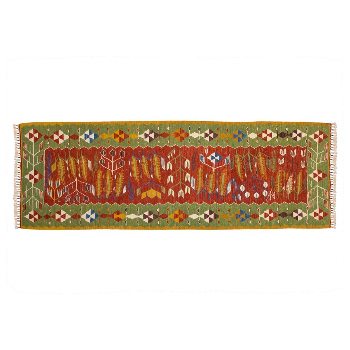 New Handmade Kilim 2'9 x 7'4 feet 83 x 223 cm