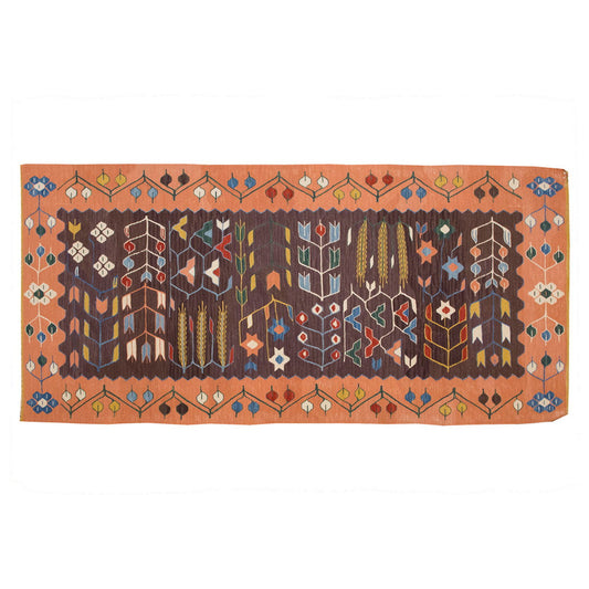 New Handmade Kilim 3'1 x 6'8 feet 95 x 204 cm