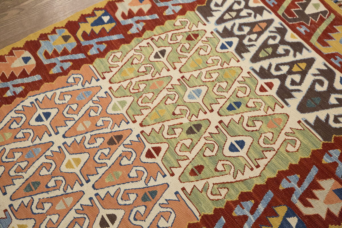 New Handmade Kilim 3'1 x 7'3 feet 95 x 220 cm