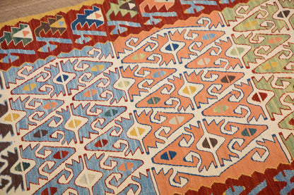 New Handmade Kilim 3'1 x 7'3 feet 95 x 220 cm