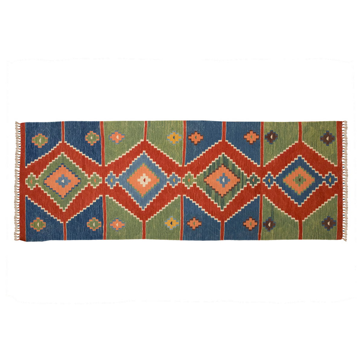 New Handmade Kilim 3'2 x 7'6 feet 97 x 228 cm