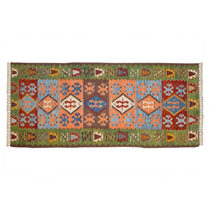 New Handmade Kilim 3'2 x 7'7 feet 96 x 230 cm